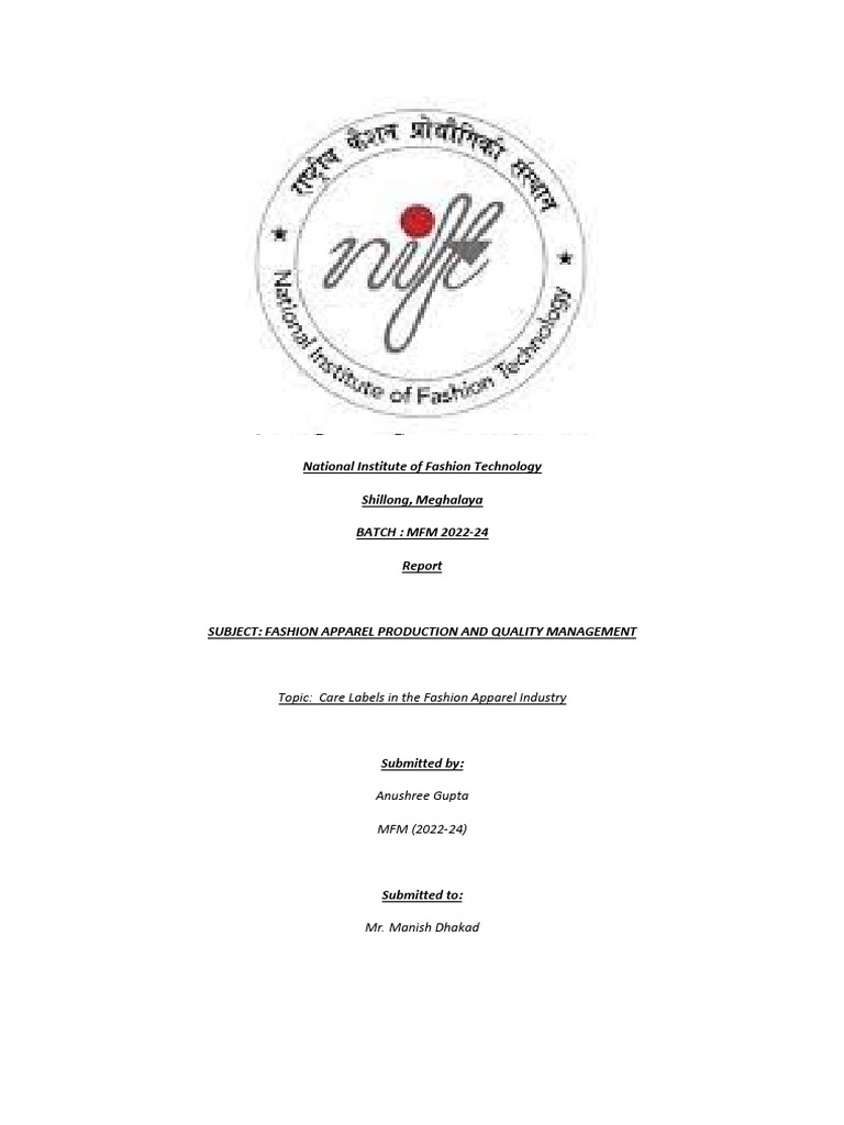 Iso Care Labels Report Pdf Clothing Textiles