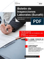 Boletín de Inspecciones Laborales (Sunafil) : Vinatea & Toyama