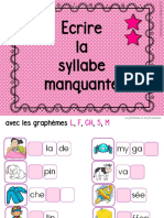 Ecrire La Syllabe Manquante