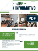 Newsletter Boletín Informativo Naturaleza Ecología y Sostenibilidad Minimalista Blanco y Verde