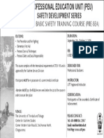 Safety Development Series: STCW '95 Basic Safety Training Course (Pre-Sea)