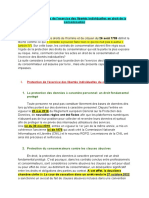 Protection Et Limites de L'exercice Des Libertés Individuelles en Droit de La Consommation