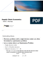 Supply Chain Economics: Anton J. Kleywegt