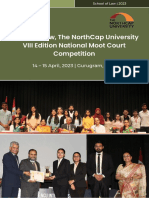School of Law, The Northcap University Viii Edition National Moot Court Competition