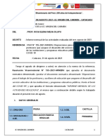 Informe mensual agosto IE Virgen del Carmen