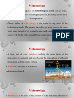 Meteorology: Solar Energy