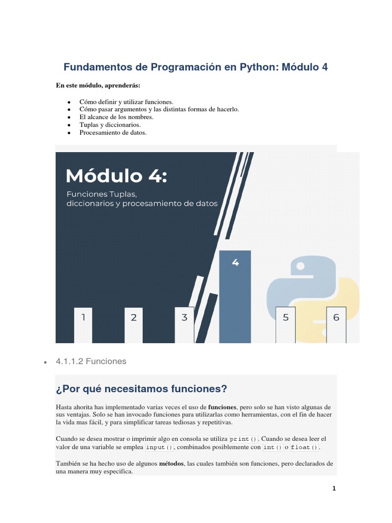 Modulo 4 Teoria, Labs, Quiz Completo Python | PDF | Python (lenguaje de ...