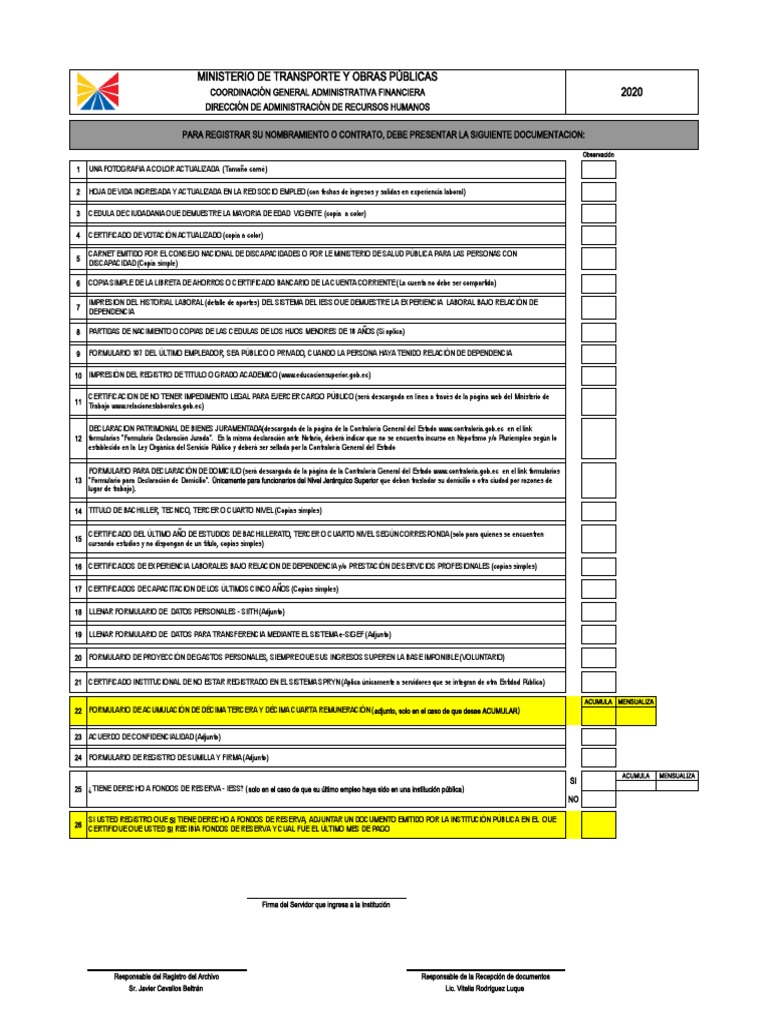 Documentación para Contratación MTOP | PDF | Gobierno