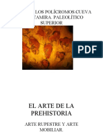 Techo de Los Polícromos - Cueva de Altamira. Paleolítico Superior