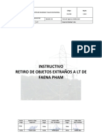 IN-LF-003 Instructivo Retiro de Elementos Extraños de Linea MT Rev00