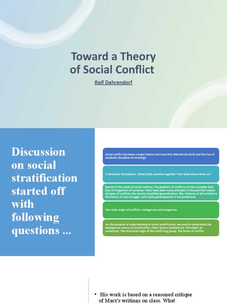 Dahrendorf's Conflict Theory Explained | PDF | Theory | Social ...