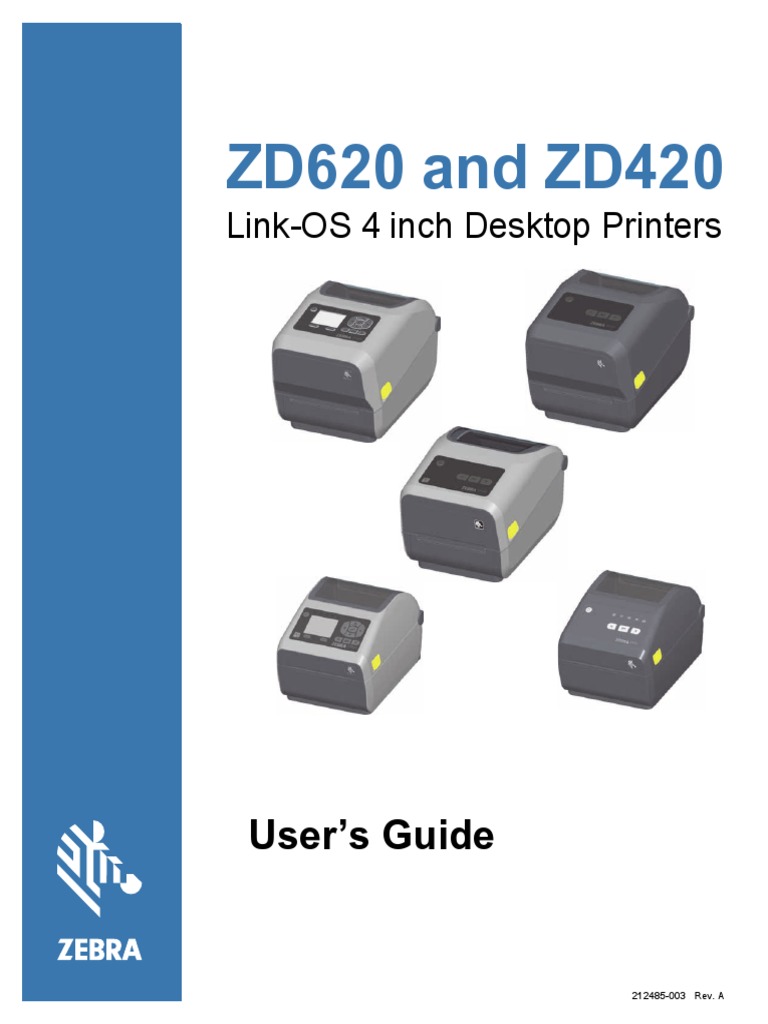 ZD620 & ZD420 User Guide PDF Usb Flash Drive Printer