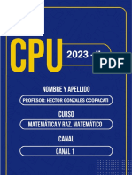 Matemáticas CPU 2023
