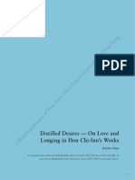 Ho NG Kon G.: Distilled Desires - On Love and Longing in Hon Chi-Fun's Works