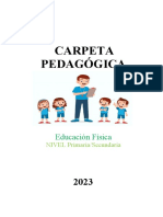 Carpeta Pedagógica 2023 EDUCACION FISICA