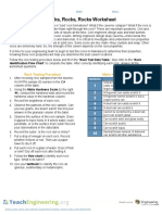 Rocks, Rocks, Rocks Worksheet: Rock Testing Procedure Mohs Hardness Scale