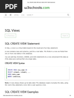 W3schools: SQL Views