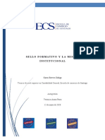 Sello formativo y misión institucional