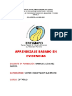 Aprendizaje Basado en Evidencias: Docente en Formación