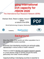 Developing international eye research network for VISION 2020