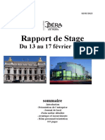 Rapport de Stage: Du 13 Au 17 Février 2023