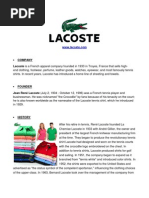 Download Lacoste Company Profile by Gzelle Jamolod SN63695049 doc pdf