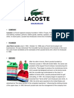 Lacoste Company Profile