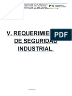 V. Requerimientos de Seguridad Industrial.: Diciembre 2020