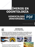 Alginato en odontología