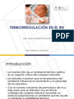 Termorregulación en El RN: Mg. Jessica Moreno Garcés