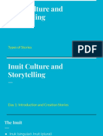 Inuit Culture and Storytelling - Day 1 Introduction Creation Stories