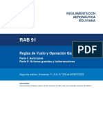 Reglas de Vuelo y Operación General: Reglamentacion Aeronautica Boliviana