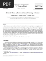 Demotivation: Affective States and Learning Outcomes: Joseph Falout, James Elwood, Michael Hood