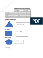 Triangulo Equilatero: Polígono Regular Lado (CM) Perímetro (CM)