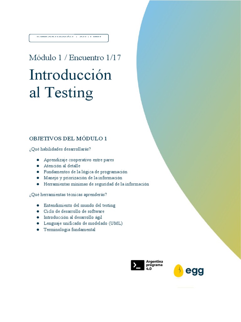 Introducción al Testing en Software | PDF | Software | Ingeniería de ...