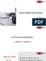 Curso: Gestión Por Procesos: Tema de La Clase: Herramientas de Modelación Unidad 1 - Semana 3