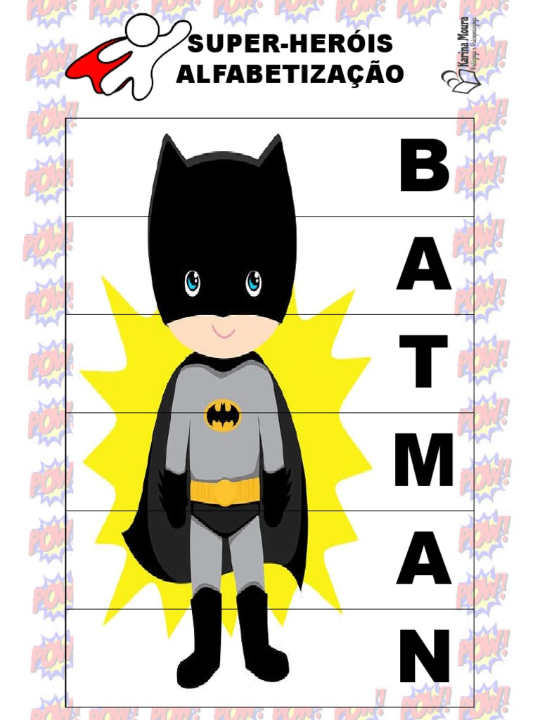 Super-Heroís Alfabetização | PDF, image size:768x1024