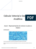 Representação de vetores no plano e espaço