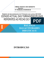 Apresesentação I Trimestre SB 2022