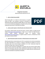 Preguntas Frecuentes: 1. ¿Qué Es Alerta Escuela (AE) ?