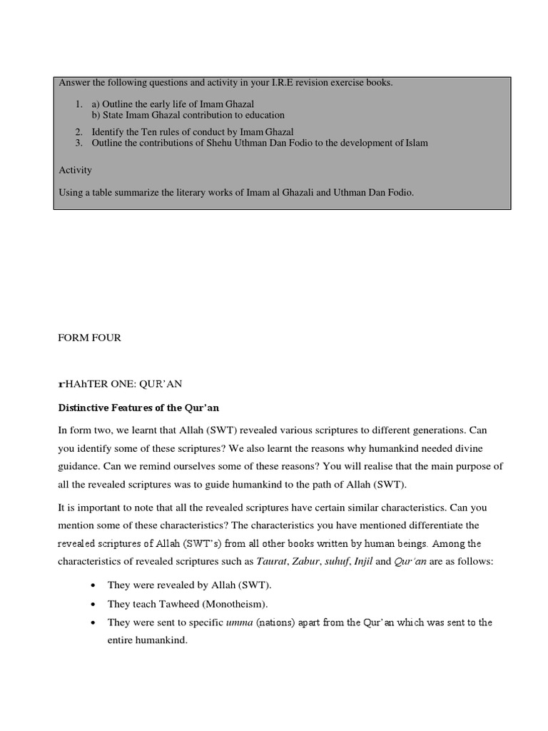 ire-form-4-notes-pdf-quran-islam