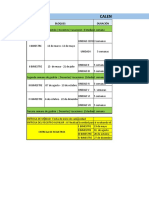 Calendarización 2023