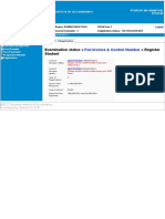 Examination Status Register Student: Fee Invoice & Control Number