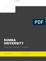 Summa University: Enrollment Agreement / 2021-2022