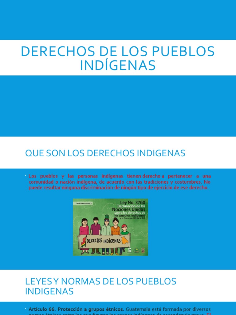Derechos de Los Pueblos Indígenas | PDF
