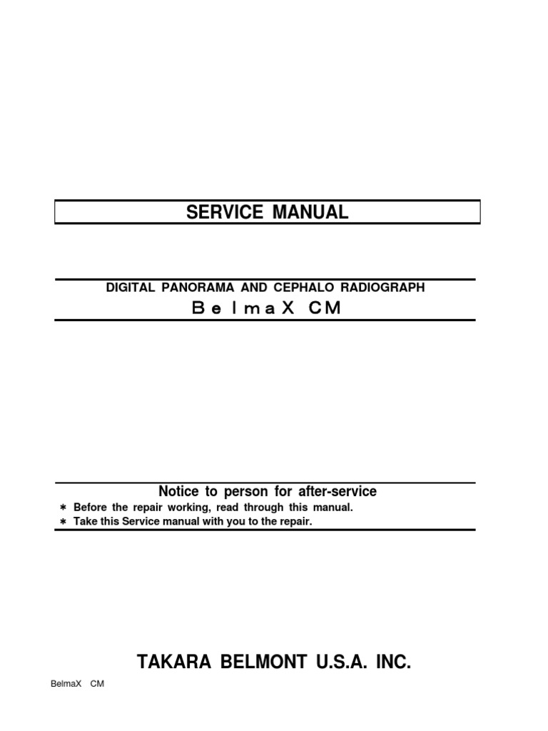 BelmaX CM Service Manual Overview | PDF | Power Supply | Electric Motor