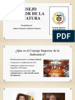 Consejo Superior de La Judicatura: Presentado Por: Andres Fernando Zambrano Ramírez