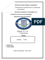 Université Des Frères Mentouri Constantine - 01 - : République Algérienne Démocratique Et Populaire