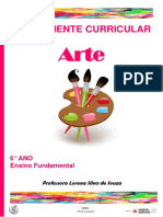 Plano de Aula de Artes - 6 Ano - Prof. Lorena Souza