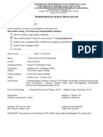 Form Permohonan Surat Pengantar: Kementerian Pendidikan Dan Kebudayaan Universitas Negeri Malang (Um)